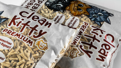 Clean Kitty Natural Silver Fir Granules for Animal Bedding, sacks of 3 kg